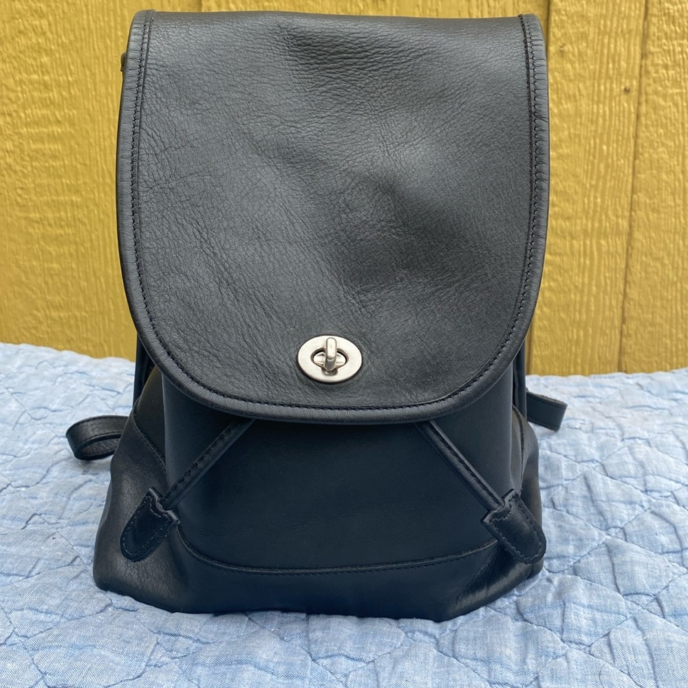 Vintage Coach Backpack Black
